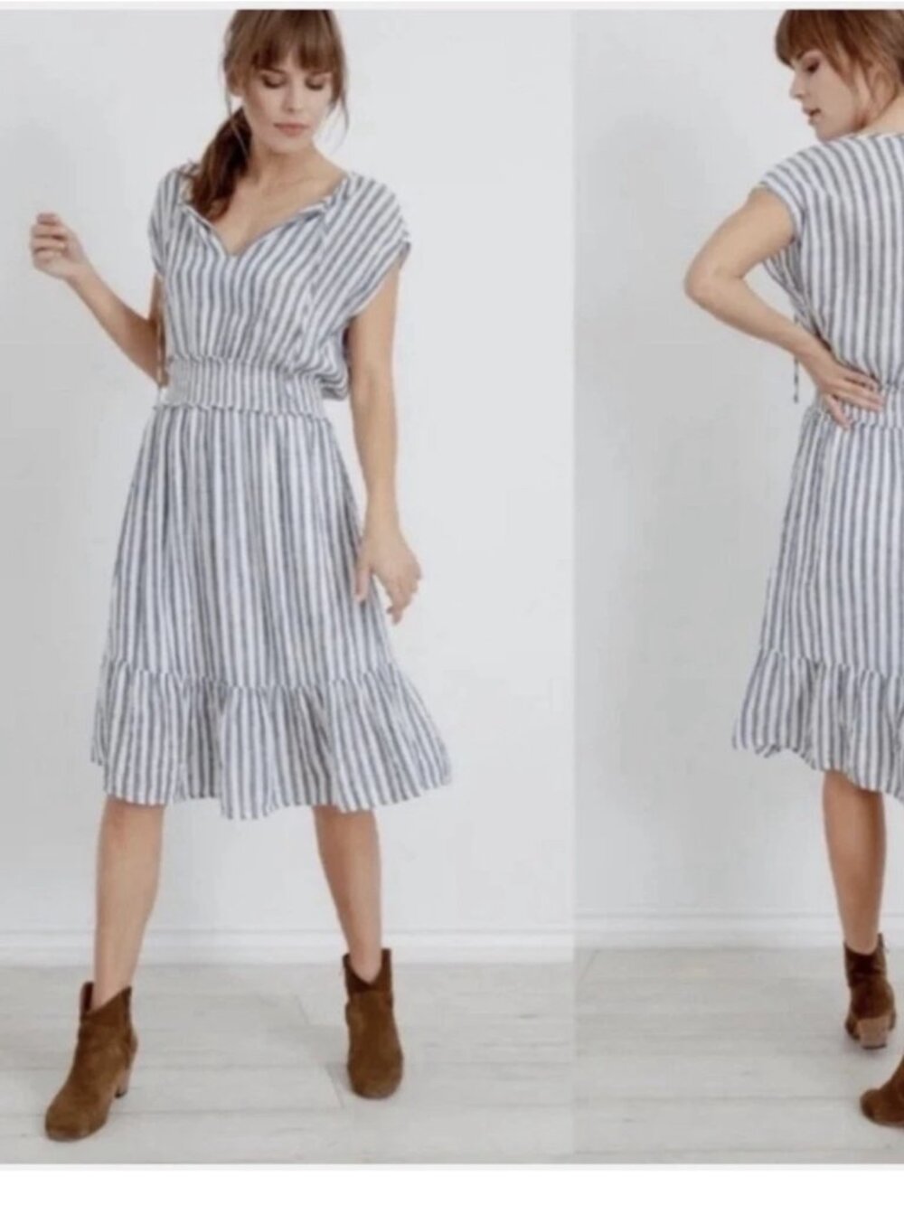 rails SIZE XS X-SMALL striped blue dress